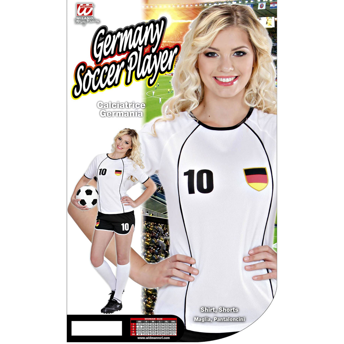 "FUSSBALLSPIELERIN DEUTSCHLAND" (T-Shirt, Shorts) – Ansicht 4