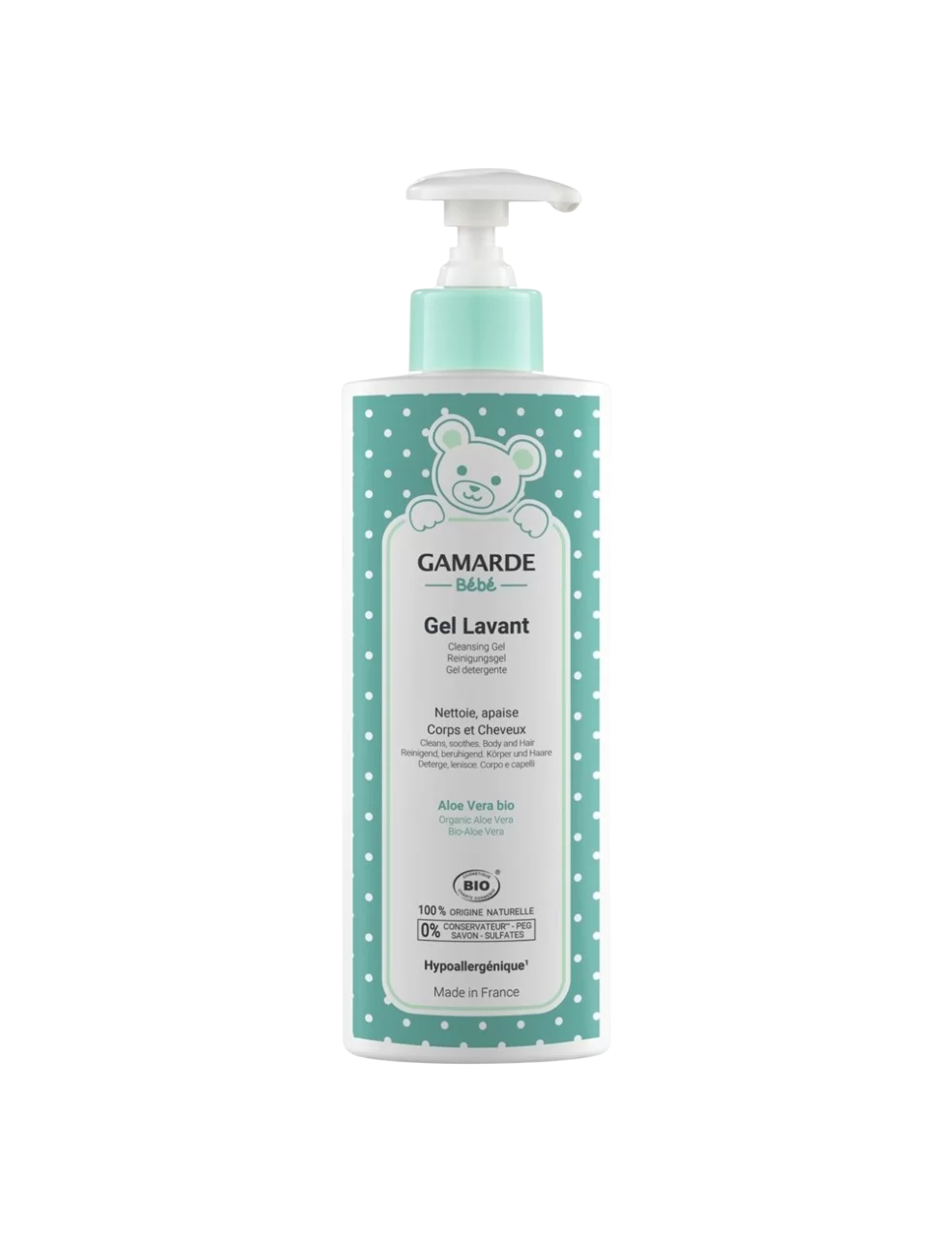 Gamarde, Baby, Bio, Hydratisiert, Duschgel, Körper & Haar, 400 ml