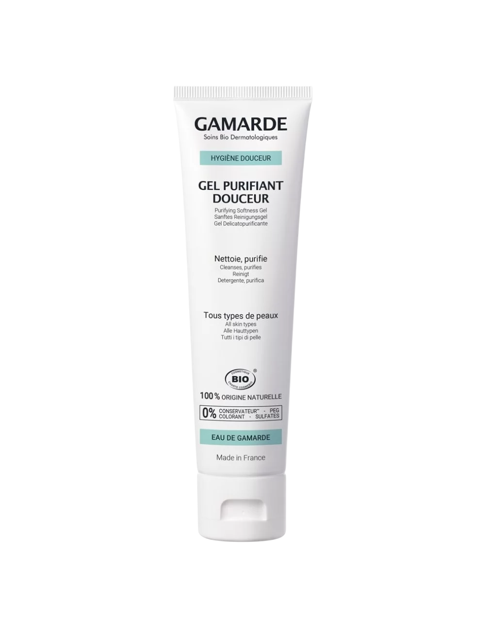 Gamarde, Gamarde, Bio, Reinigung, Reinigungsgel, Gesicht, 100 ml