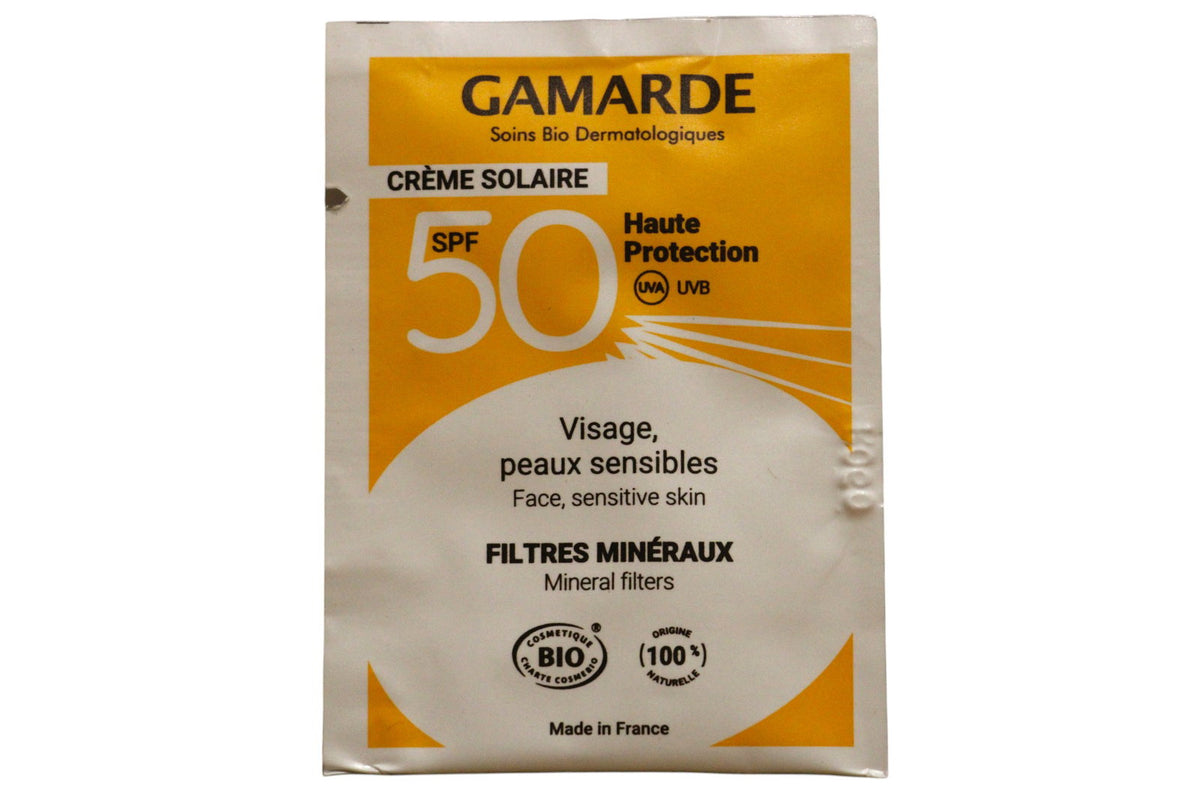 Gamarde, Gamarde, Bio, Sonnenschutz, Sonnencreme, Für Gesicht & Körper, SPF 50, 2 ml *Muster
