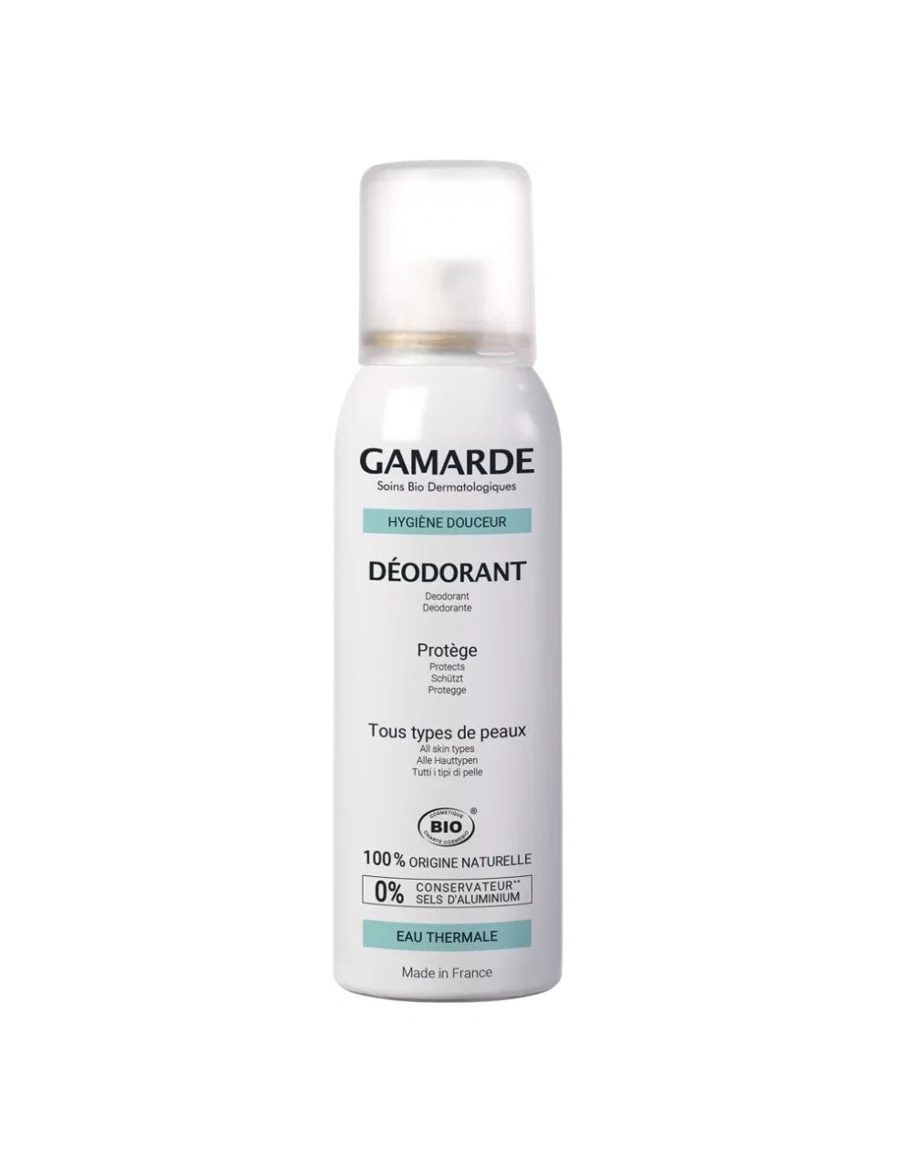 Gamarde, Hygiene, Bio, Beruhigend, Frisch, Deodorant Spray, Unisex, 100 ml