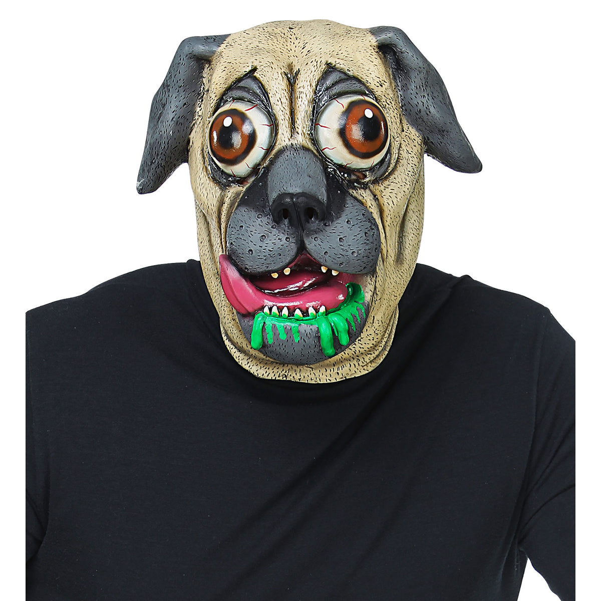 "GANZKOPF MASKE BULLDOGGE MIT RIESENAUGEN" – Detailansicht