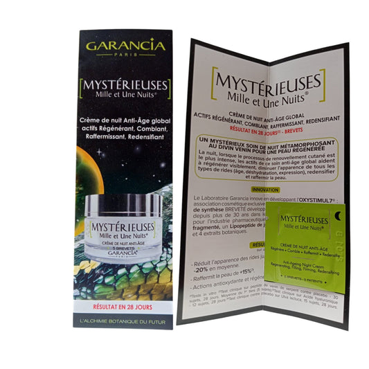 Garancia Garancia, Mysterieuses Mille et Une Nuits, Anti-Aging, Nacht, Sahne, Für das Gesicht, 1 ml *Muster Sample
