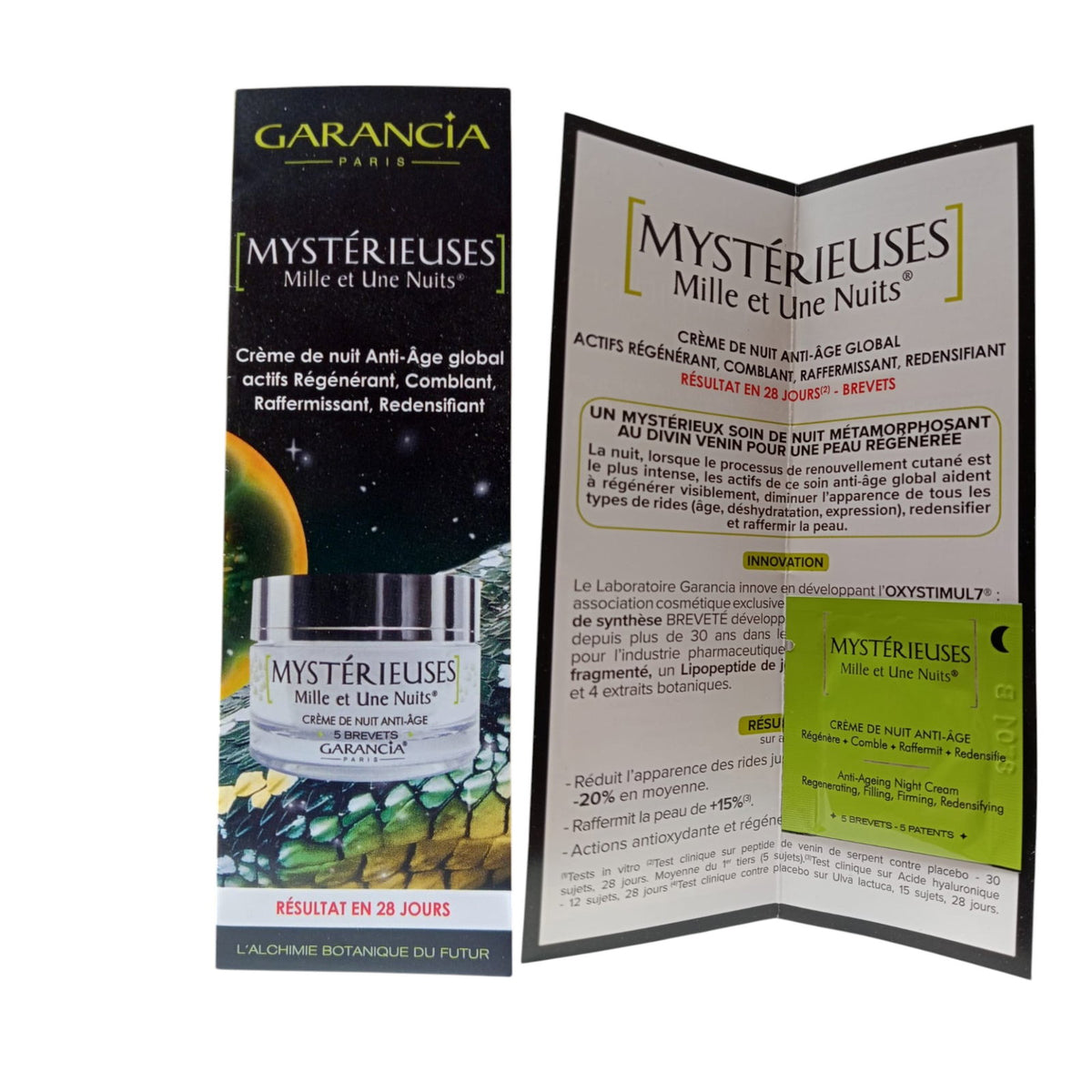 Garancia, Mysterieuses Mille et Une Nuits, Anti-Aging, Nacht, Sahne, Für das Gesicht, 1 ml *Muster