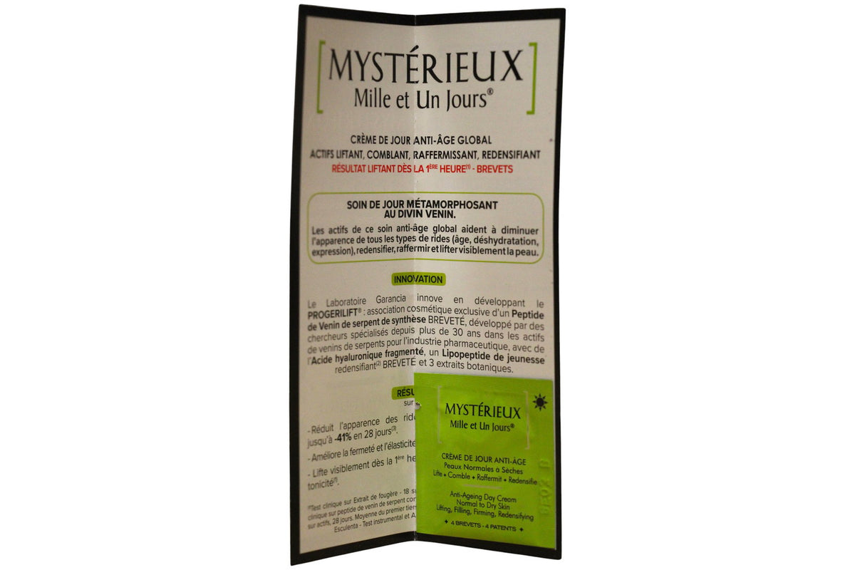 Garancia Mystérieux Mille et Un Jours Anti-Aging-Tagescreme Gesicht 1 ml Muster