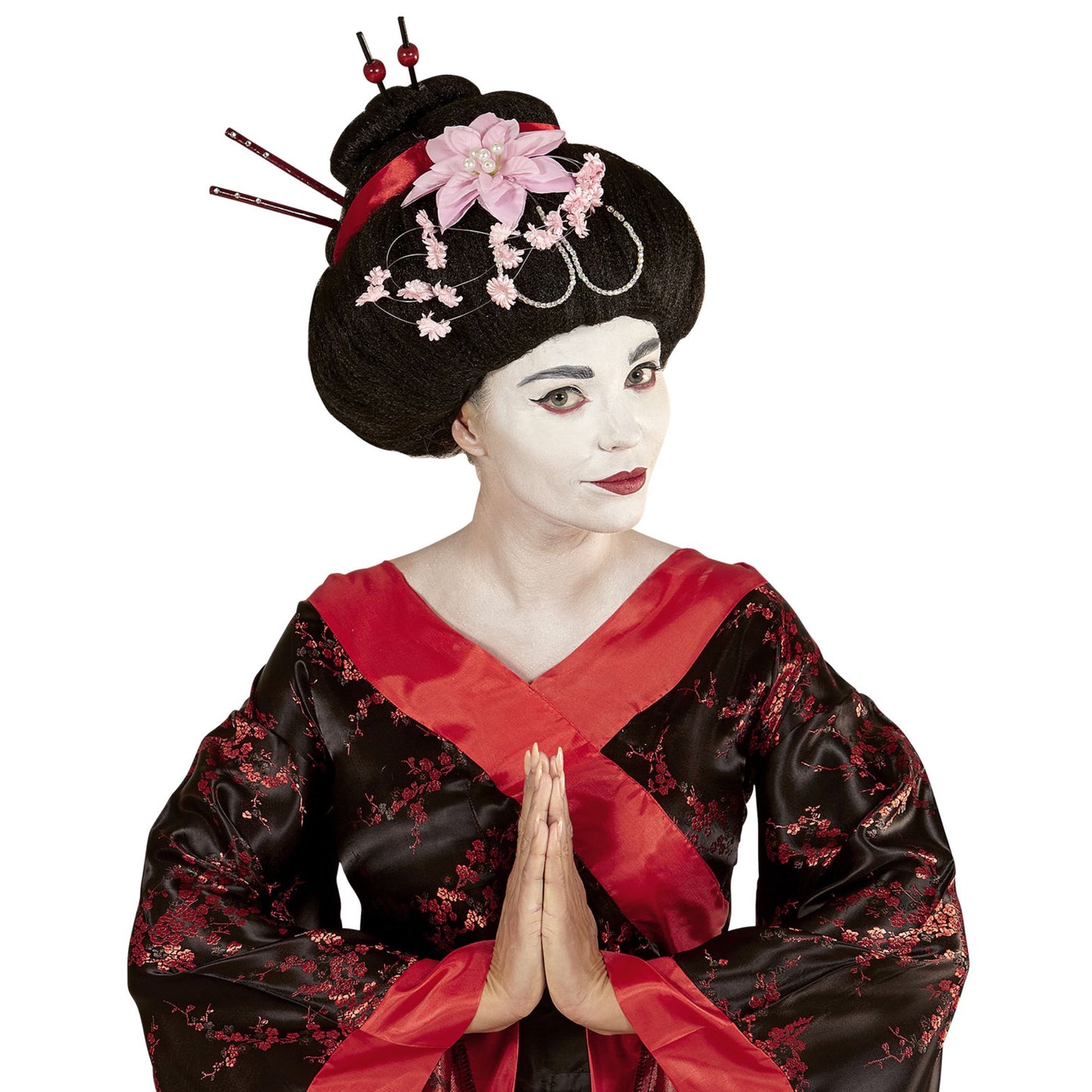 "GEISHA PERÜCKE MIT BLUMEN UND STÄBCHEN" in Box – Ansicht 4