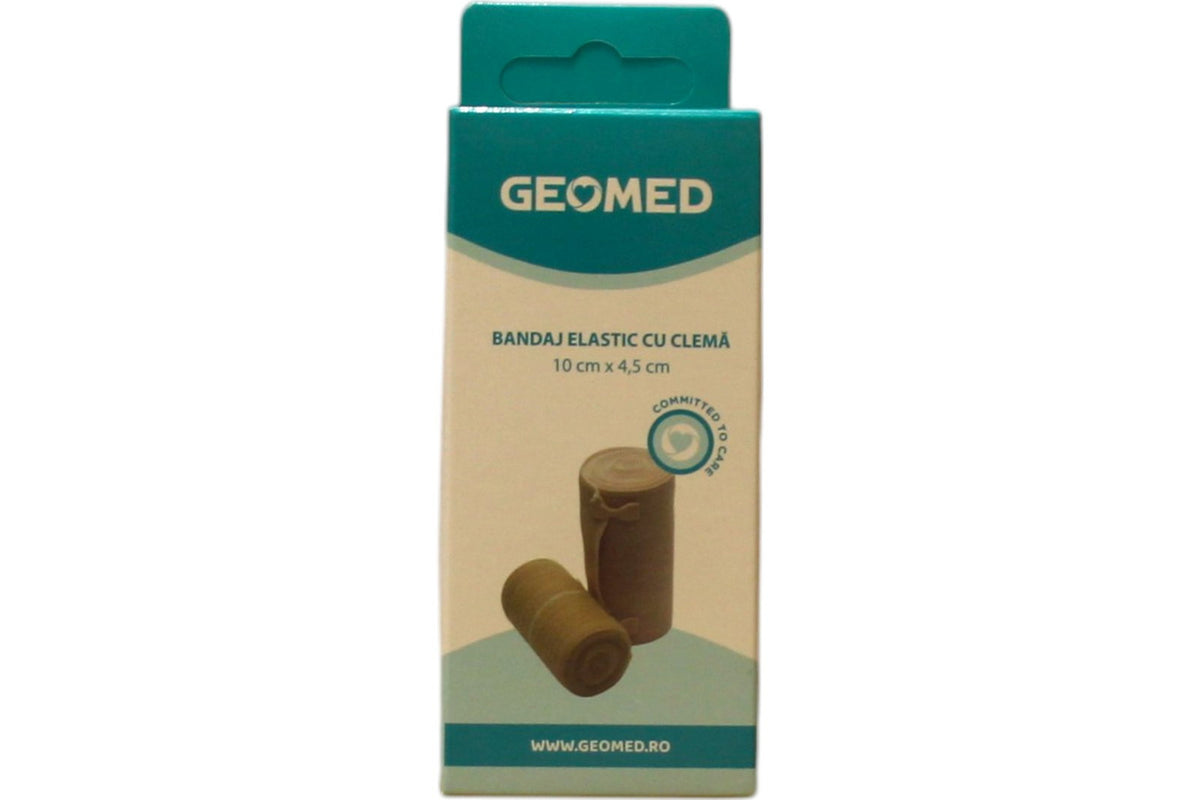 Geomed, Geomed, Elastische Verbände, Mit Clips, 10 cm x 4,5 m