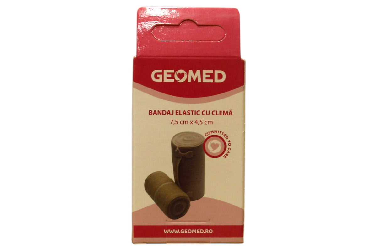 Geomed, Geomed, Elastische Verbände, Mit Clips, 7,5 cm x 4,5 m
