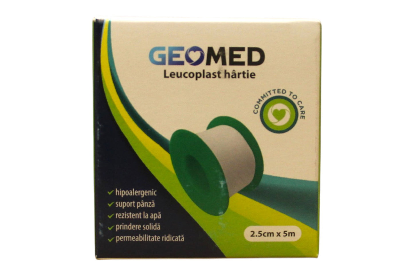Geomed, Geomed, Leukoplast, Papier, 2.5 cm x 5 m