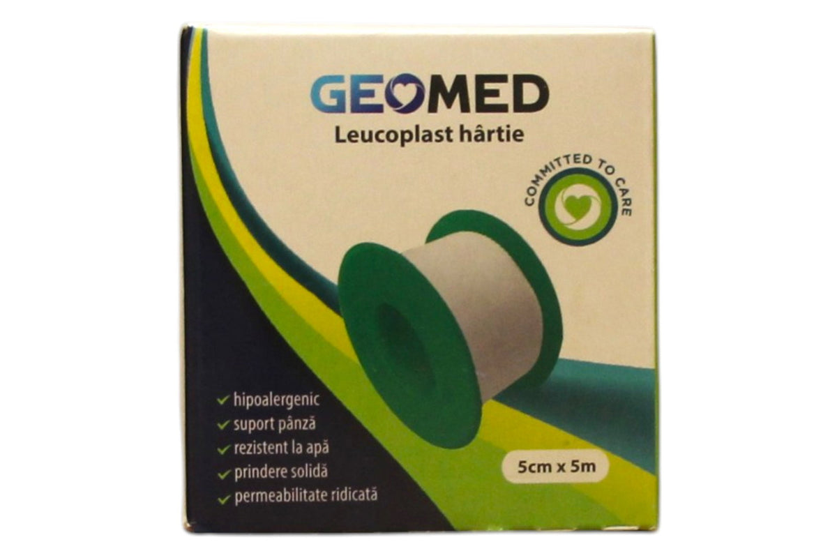 Geomed, Geomed, Leukoplast, Papier, 5 cm x 5 m