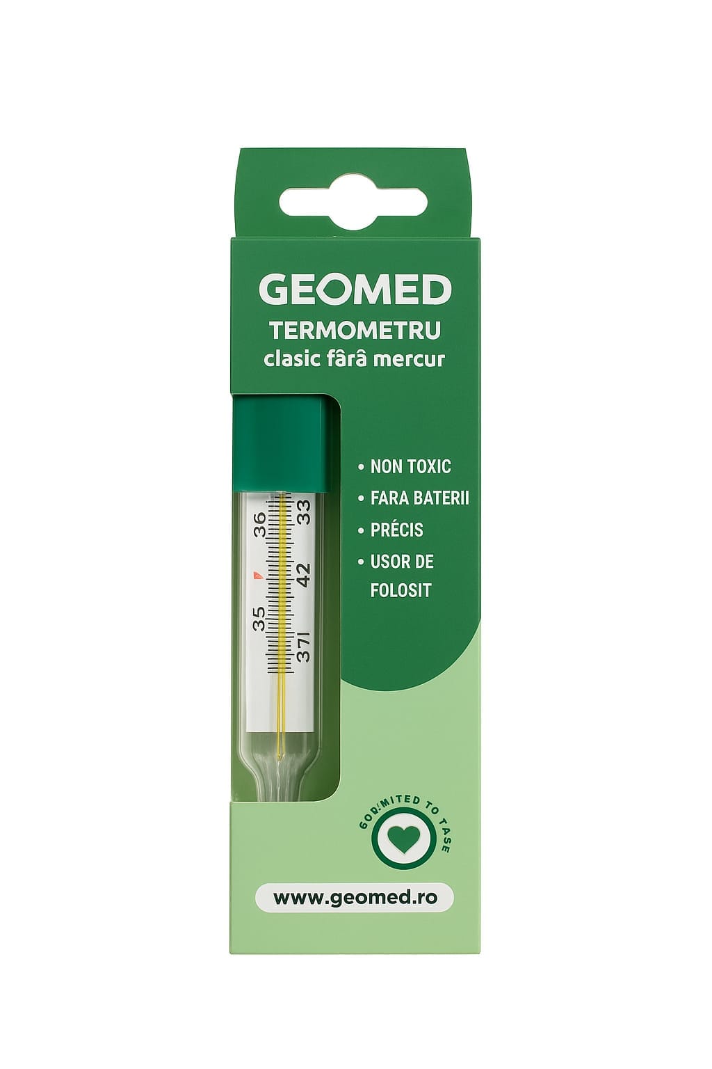 Geomed, Geomed, Mercur Free, Thermometer, Unter dem Arm