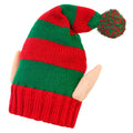 "GESTRICKTE ELFENMÜTZE - SANTAS KLEINE HELFER" – Vorderansicht