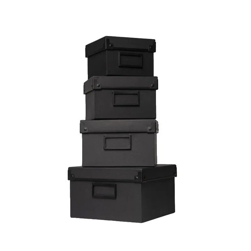 Depot GWP Kartonbox Gift Boxes Set Depot: DEPOT, GWP Cardboard Box, Black, 13 x 13 x 9 cm + DEPOT, GWP Cardboard Box, Black,