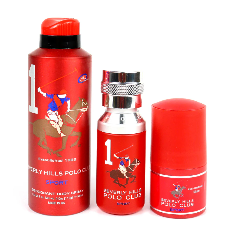 Beverly Hills Polo Club Parfümset Gift Set Beverly Hills Polo Club: 1982 - Sport 1, Eau De Toilette, For Men, 50 ml + 1982 -