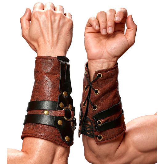 "GLADIATOREN ARMSCHONER IN LEDEROPTIK" – Vorderansicht