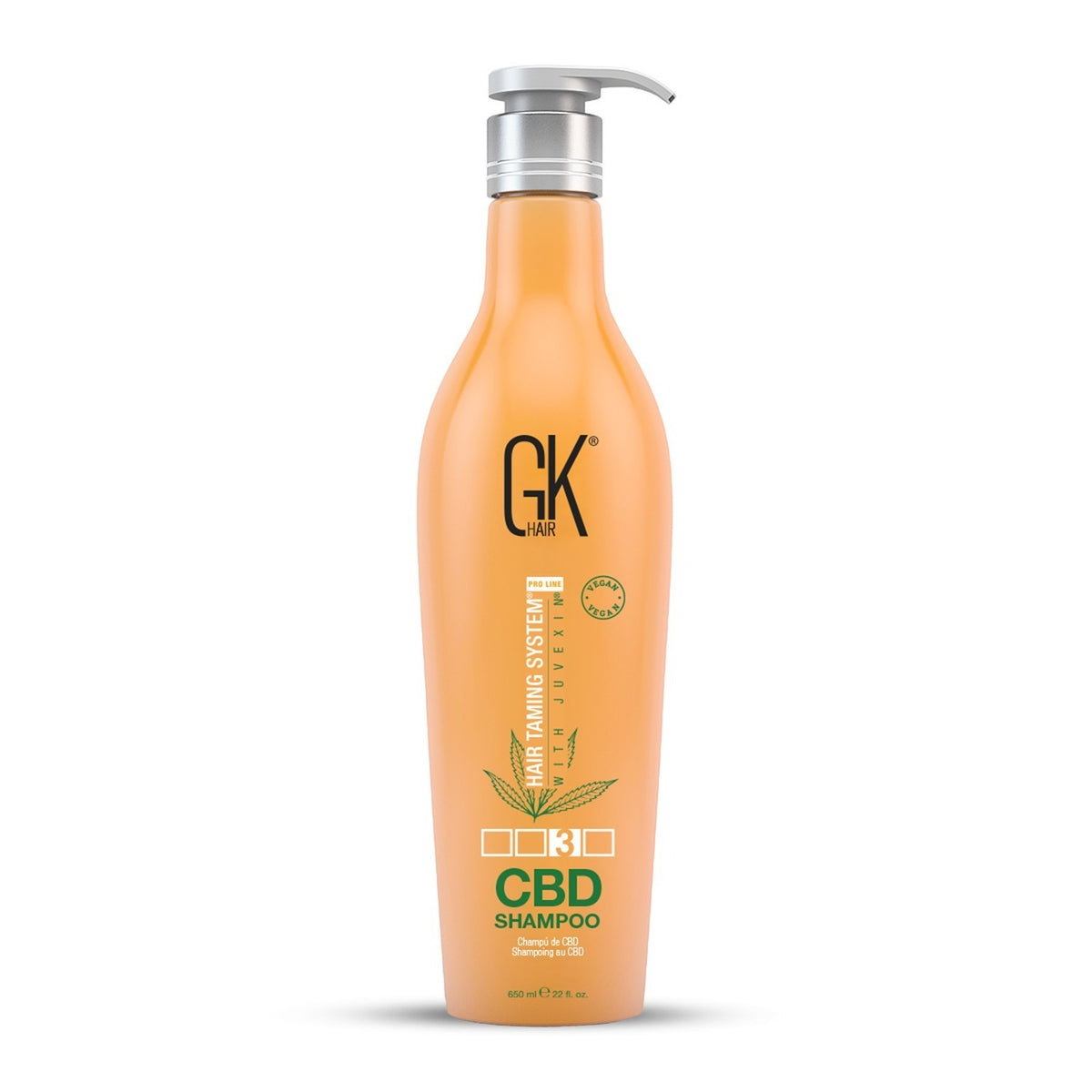 Global Keratin, CBD Vegan, Haarshampoo, Zur Reparatur, 650 ml