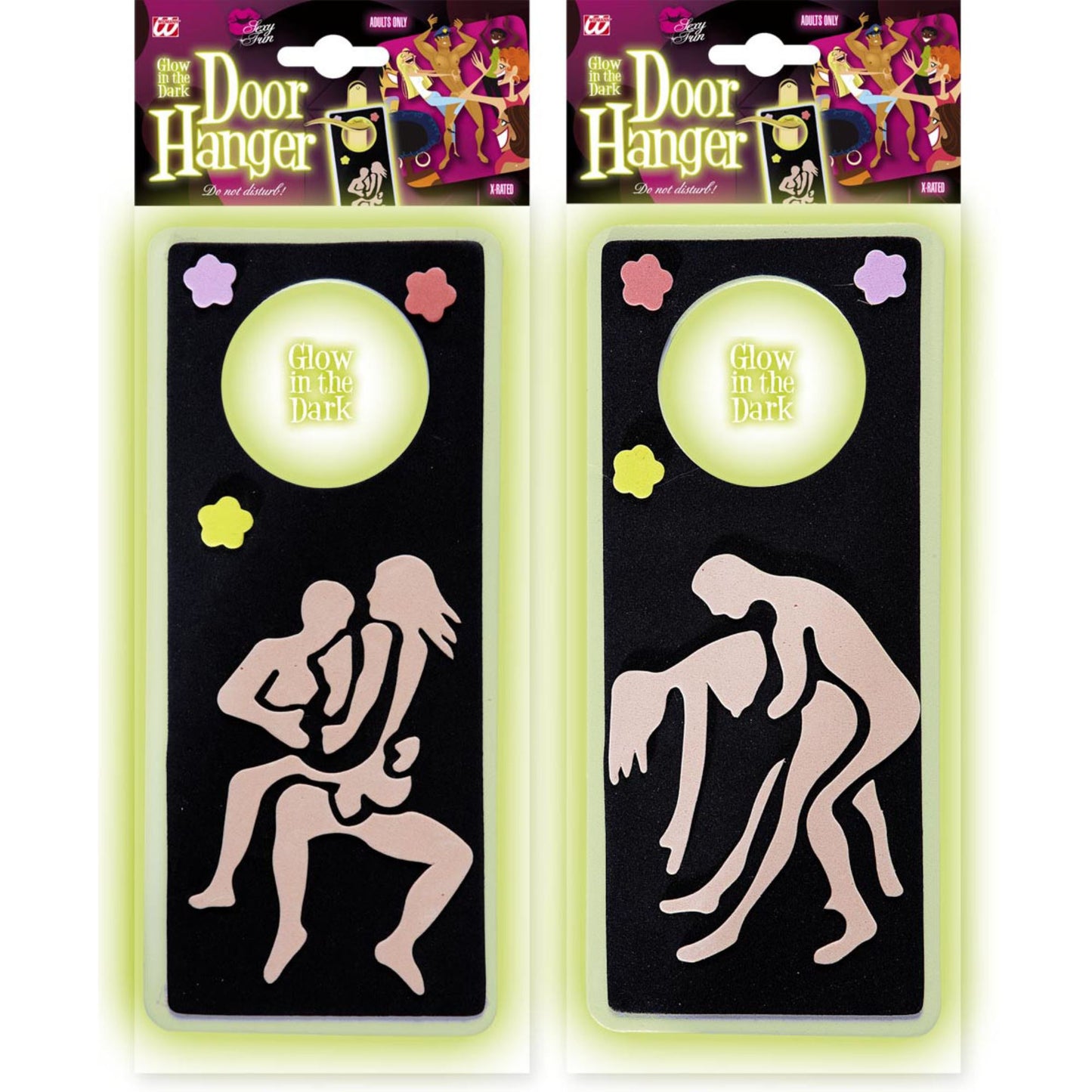 "GLOW IN THE DARK-TÜRSCHILD" sort. In 2 Modellen – Detailansicht