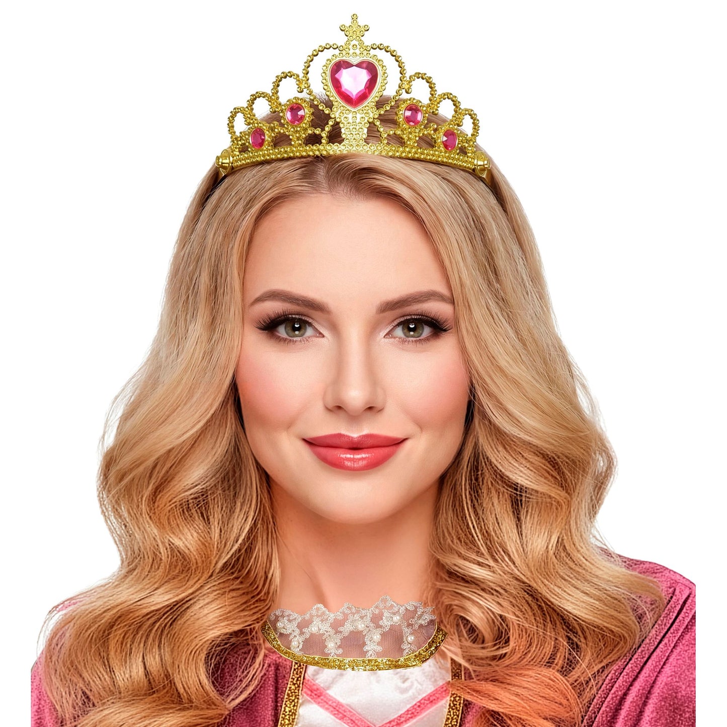 "GOLDENE TIARA MIT PINKEN EDELSTEINEN" – Ansicht 7