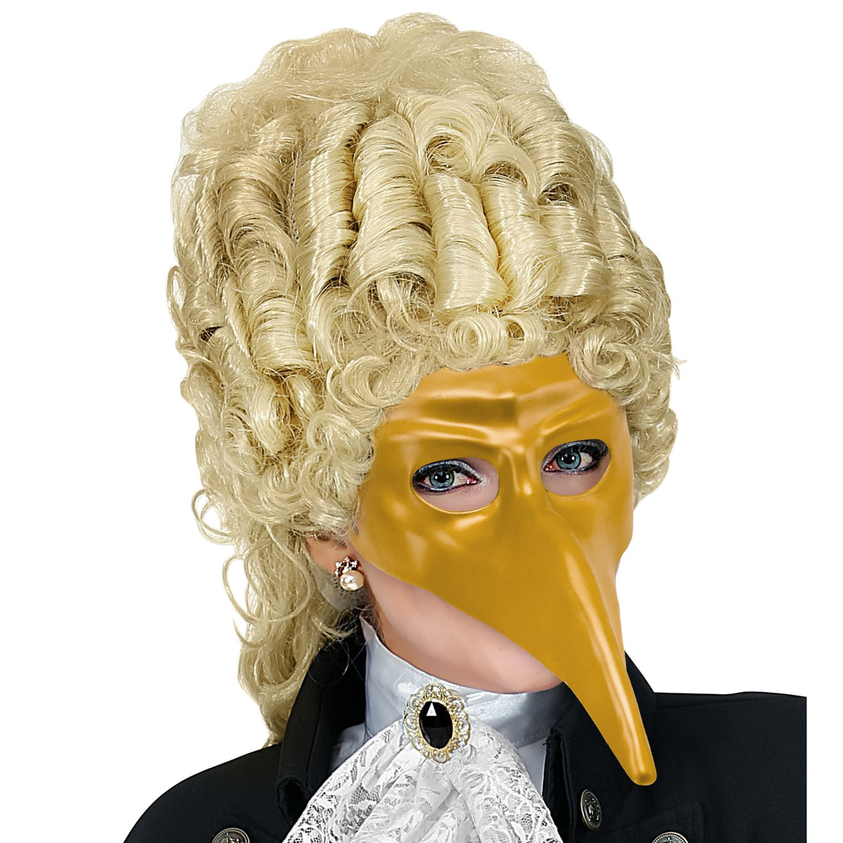 "GOLDENE VENETIANISCHE MASKE" aus Plastik – Ansicht 4