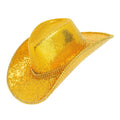 "GOLDENER PAILLETTEN COWBOY HUT MIT STRASS" – Vorderansicht