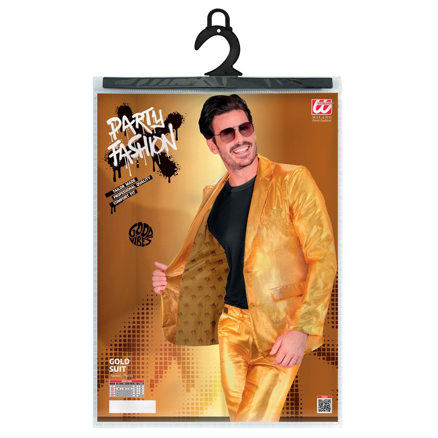 "GOLDENER PARTY FASHION ANZUG" (Jackett, Hose) – Ansicht 5