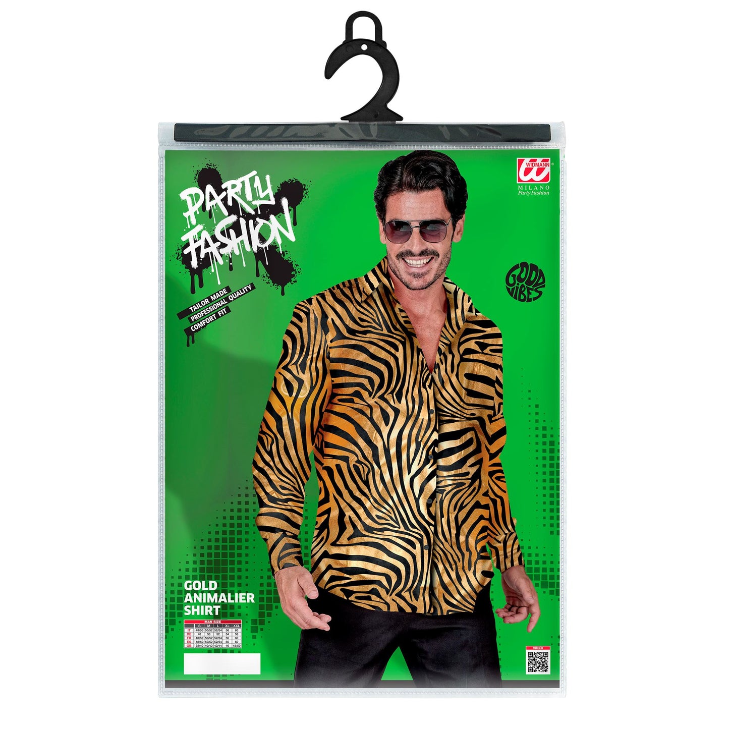 "GOLDENES ANIMAL PRINT PARTY FASHION HEMD" (Hemd) – Ansicht 5