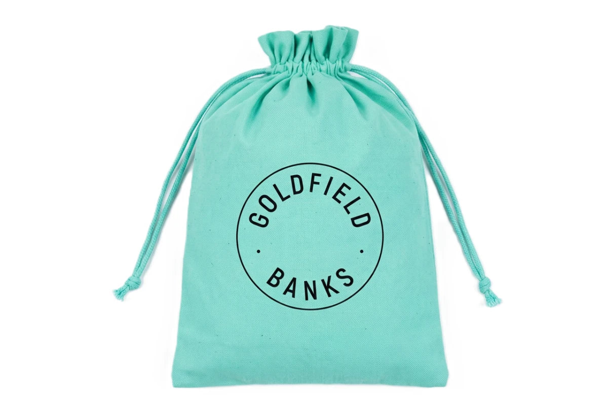 GOLDFIELD & BANKS GREEN COTTON POUCH