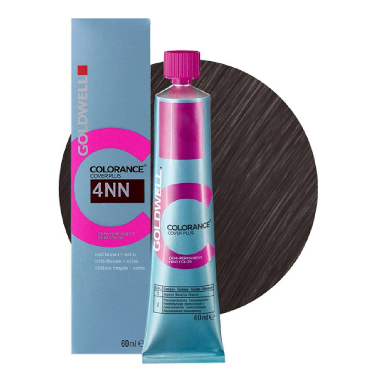 Goldwell Goldwell, Colorance, Demi-permanente Haarfarbe, 4NN Intense Medium Brown, 60 ml Regular