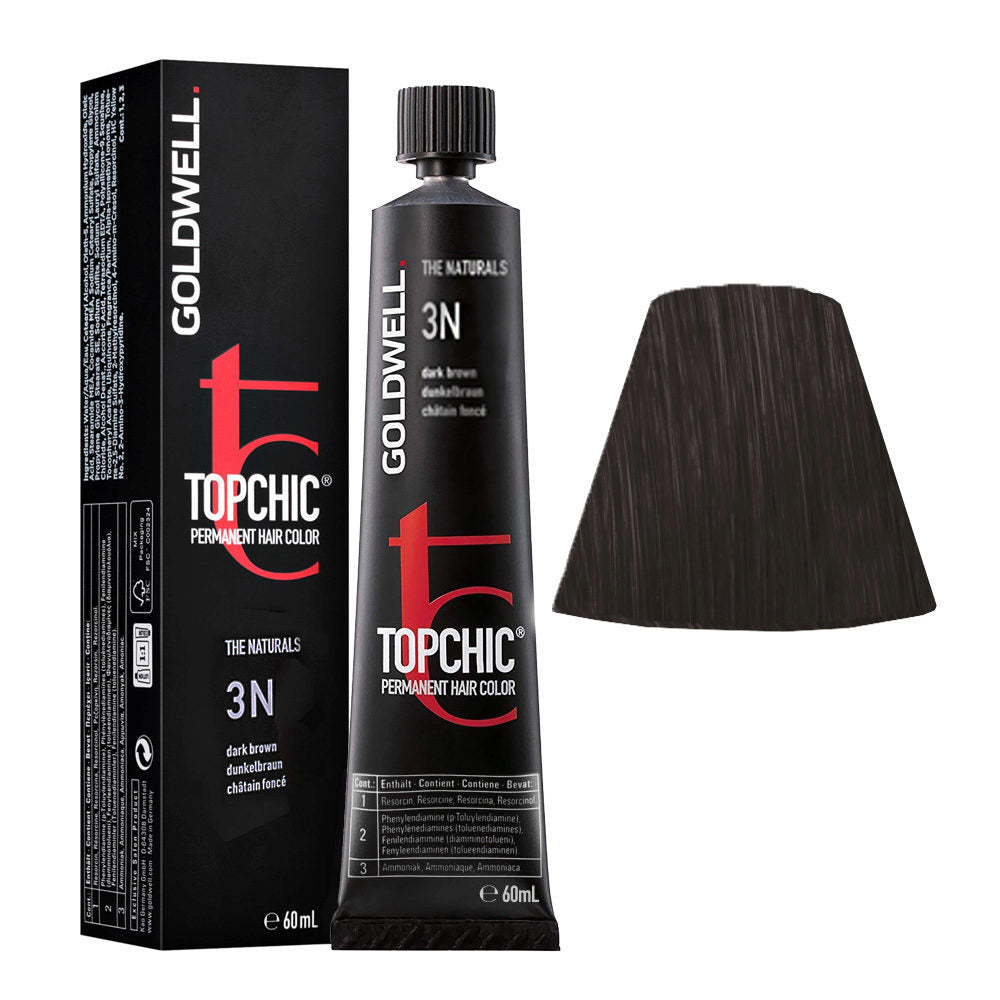 Goldwell Goldwell, TopChic, Permanente Haarfarbe, 03N Dark Brown, 60 ml Regular