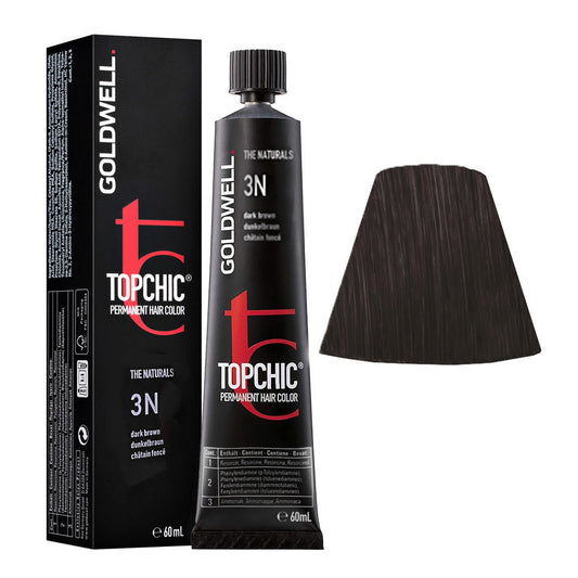 Goldwell Goldwell, TopChic, Permanente Haarfarbe, 03N Dark Brown, 60 ml Regular