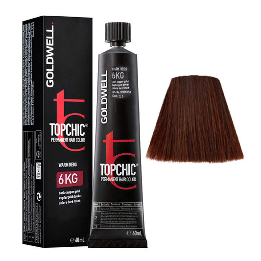 Goldwell Goldwell, TopChic, Permanente Haarfarbe, 6Kg Dark Copper Blonde, 60 ml Regular