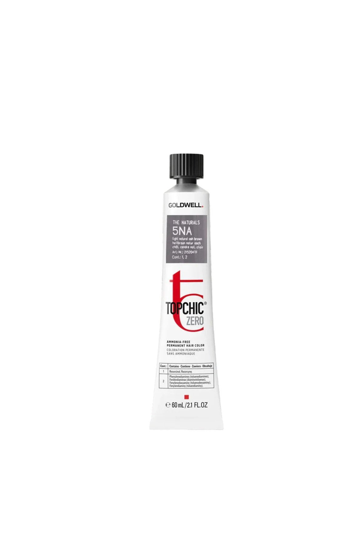 Goldwell, TopChic Zero, Permanent Hair Dye, 5NA Light Natural Ash Brown, 250 ml