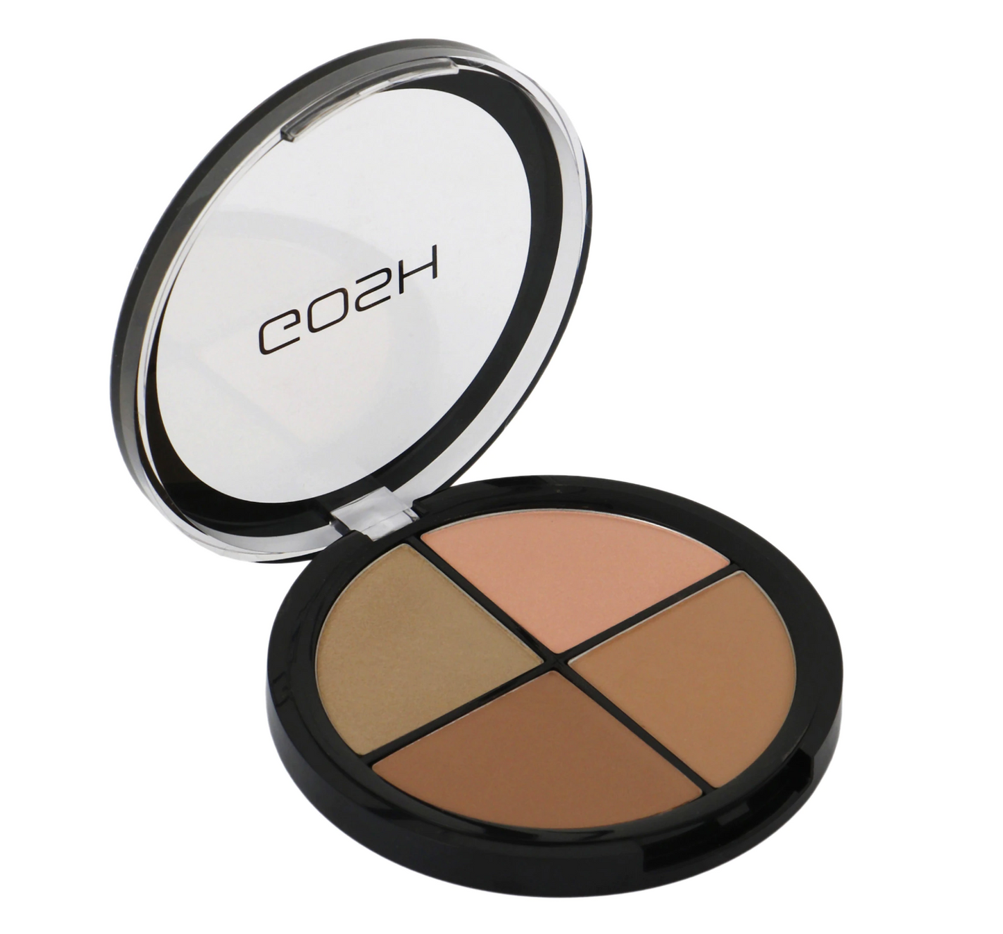 Gosh, Contour`N Strobe Kit, Highlighter & Rouge Palette 2-in-1, 002, Mittel, 15 g