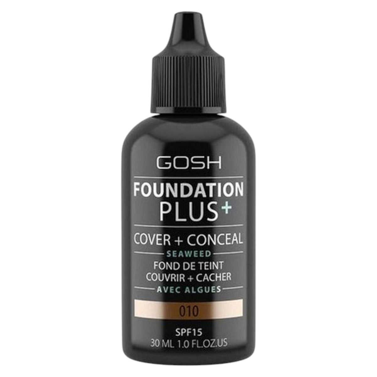 GOSH Foundation Plus+ Cover & Conceal 010 Tan SPF 15 30 ml