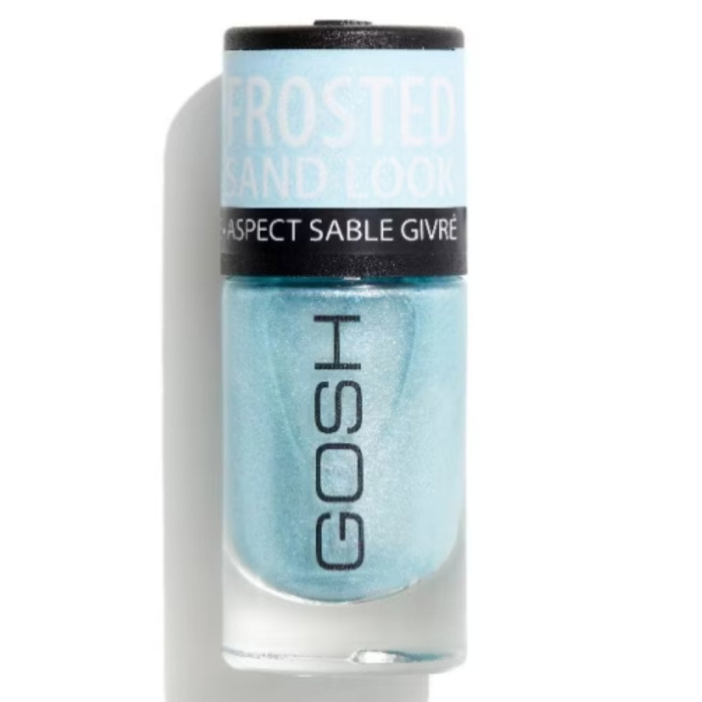 Gosh Gosh, Glittery, Matt-Finish, Nagellack, 06, Gefrostetes weiches Blau, 8 ml Regular