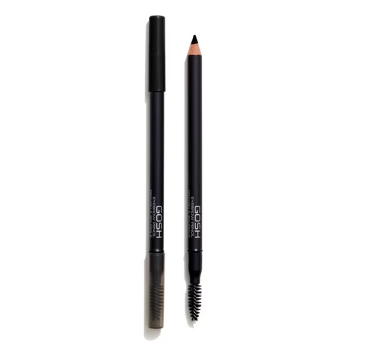 Gosh Gosh, Gosh, Augenbrauencreme-Stift & Bürste 2-in-1, 02, Schwarz, 1.2 g Regular