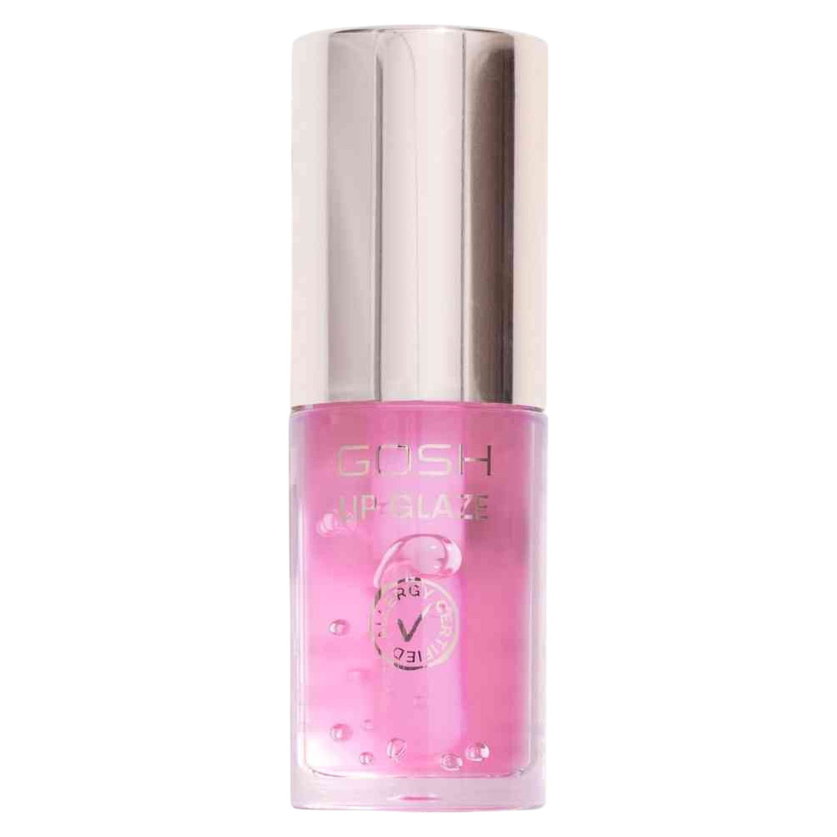 Gosh, Lip Glaze, Allergie Zertifiziert, Lang anhaltender Glanz, Lipgloss, 001, Schockierend Pink, 5.5 ml