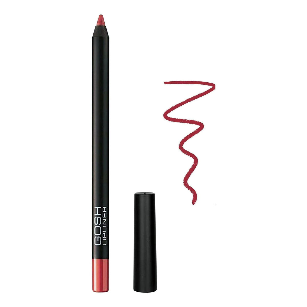 Gosh, Velvet Touch, Wasserdicht, Lipliner, 004, Einfach Rot, 1.2 g *Tester