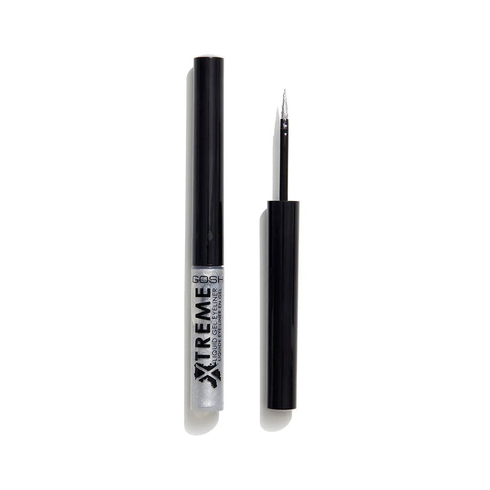 Gosh, Xtreme, Wasserdicht, Flüssiger Eyeliner, 004, Silber, 1.7 ml *Tester