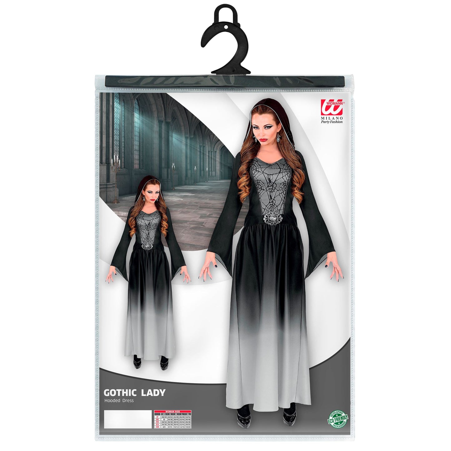 "GOTHIC LADY" (Kleid mit Kapuze) – Ansicht 3