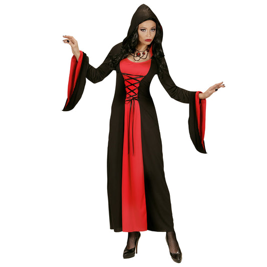 "GOTHIC LADY" (Kleid mit Kapuze) – Vorderansicht