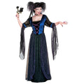 "GOTHIC PRINCESS" (Kleid aus Samt mit Schleiern, Kopfbedeckung mit Schleier) – Vorderansicht