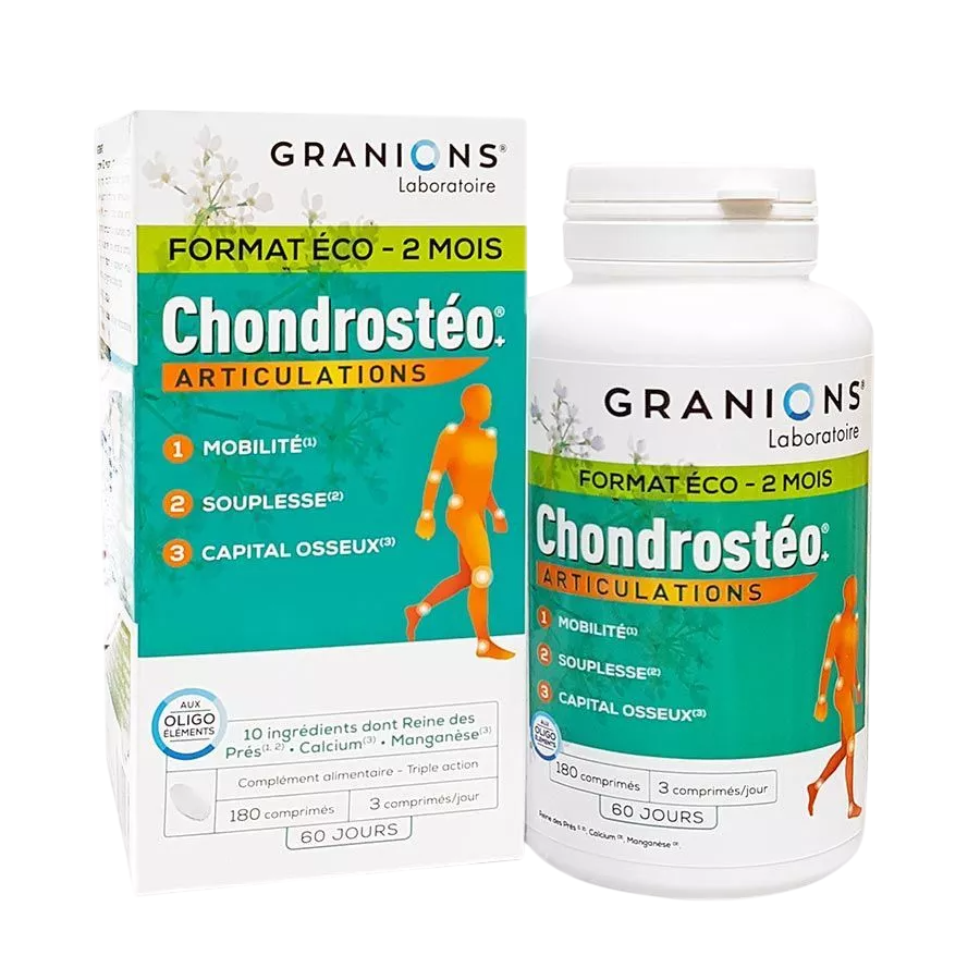 Granions, Chondrosteo, Support Joint Mobility, Flexibility & Comfort, Kapseln, 180 stk, 154 g