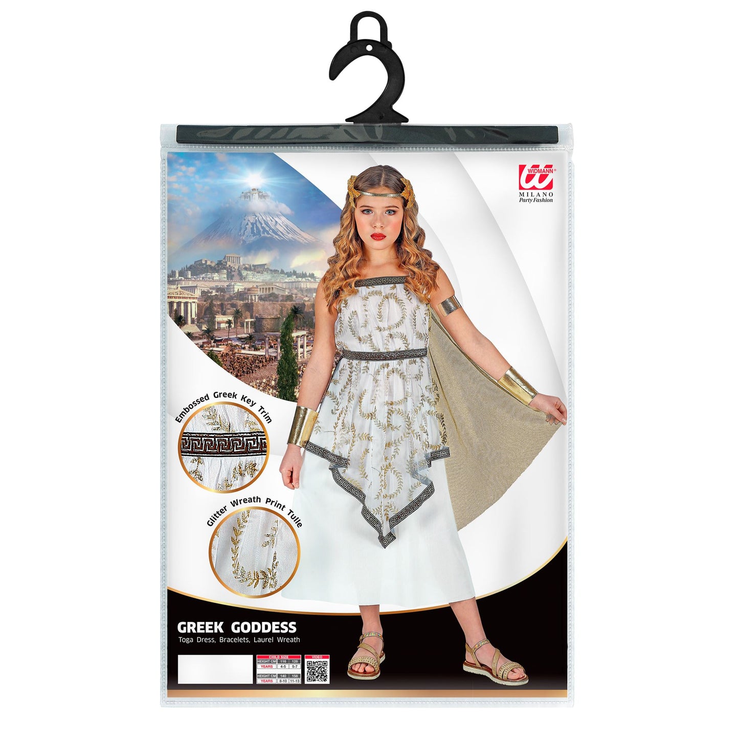"GRIECHISCHE GÖTTIN" (Kleid mit Schulterumhang, Lorbeerkranz) – Ansicht 5