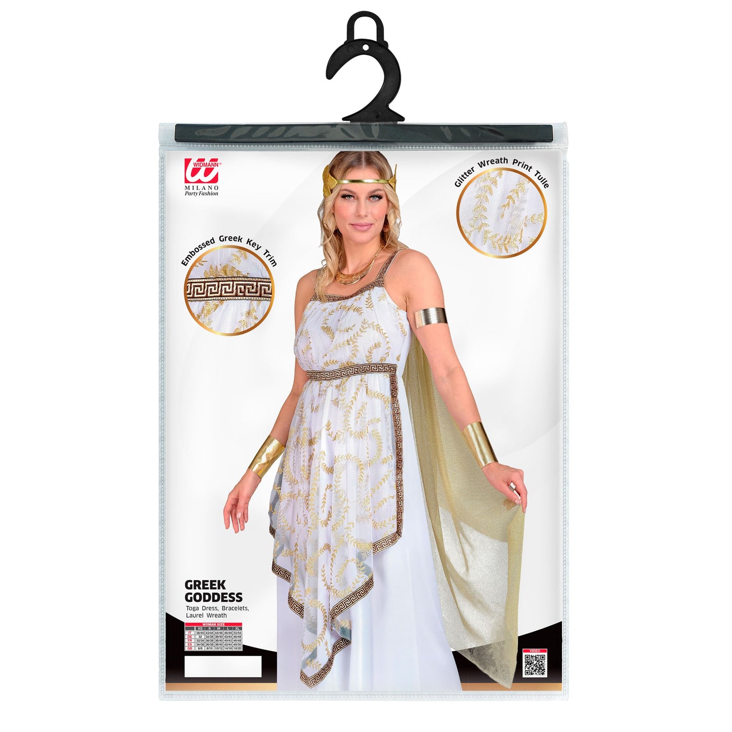 "GRIECHISCHE GÖTTIN" (Kleid mit Schulterumhang, Lorbeerkranz) – Ansicht 5