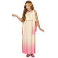 "GRIECHISCHE GOTTHEIT" (Kleid, Lorbeerkranz) – Vorderansicht