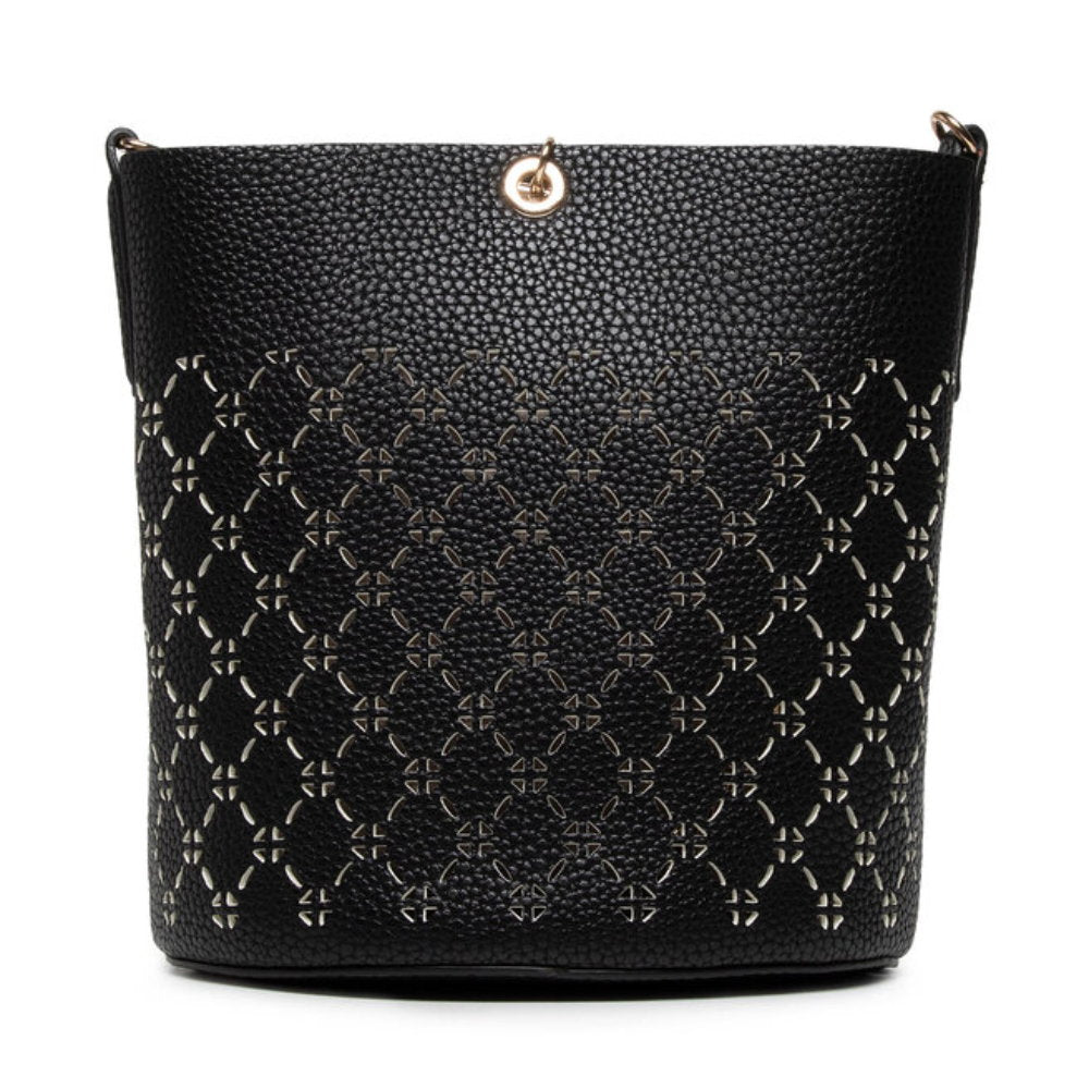 Guess, Amara, Kunstleder, Textilrucksack, Schwarz, XG849301, Für Frauen, 18/21 x 20 x 14 / 14/18 x 17,5 x 6,5 cm