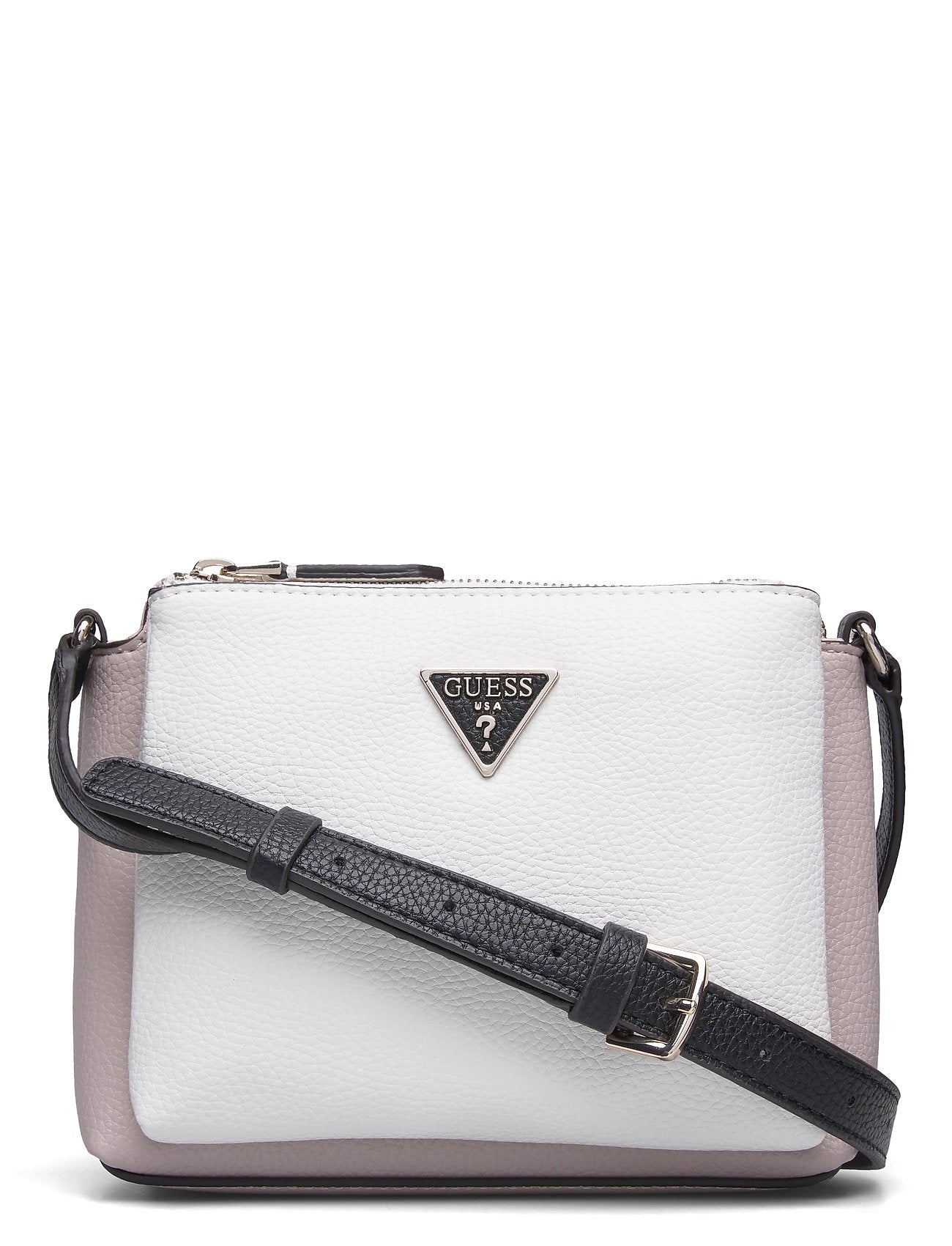 Guess, Becca, Textil-Umhängetasche, Weiß Rosa, Für Frauen