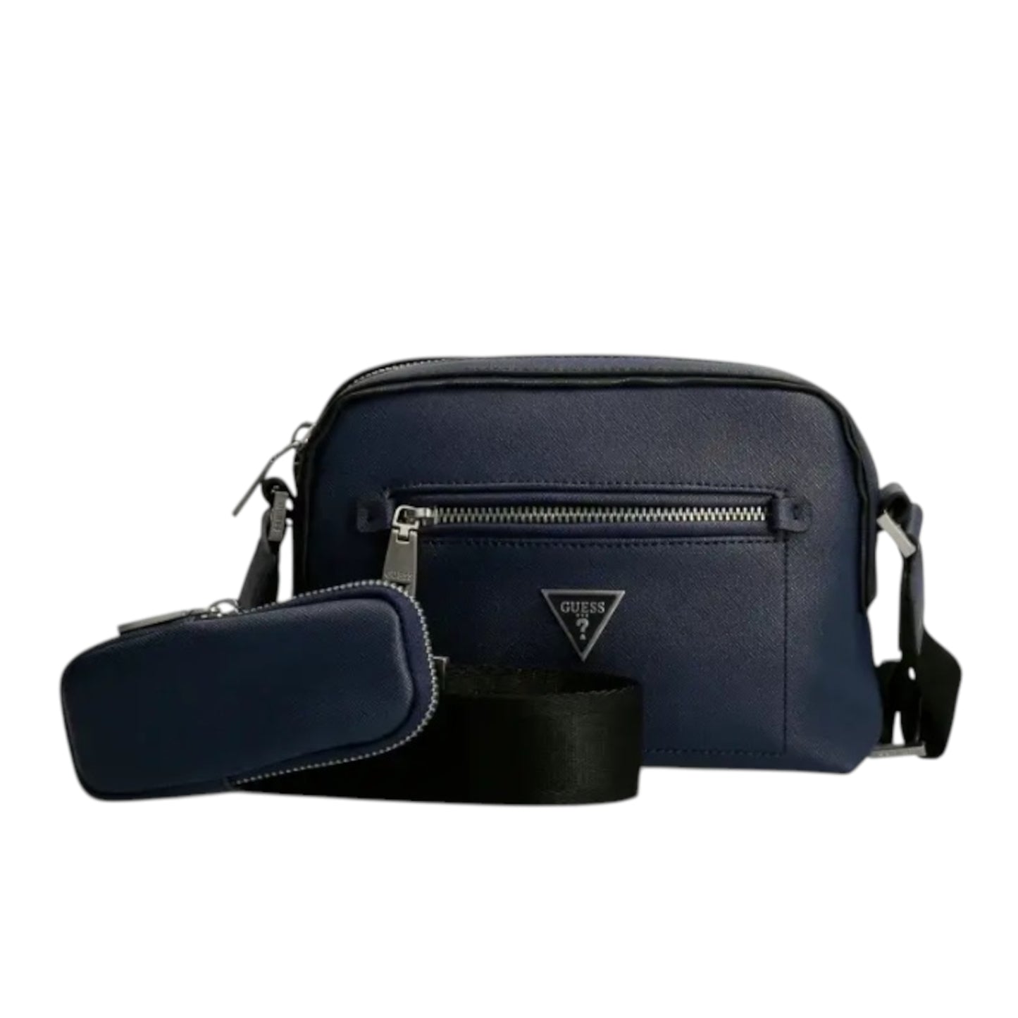Guess Guess, Certosa, Kunstleder, Textil-Umhängetasche, Blau, HMCERTP2228, 19,5 x 22,5 x 132 cm, Für Frauen Regular