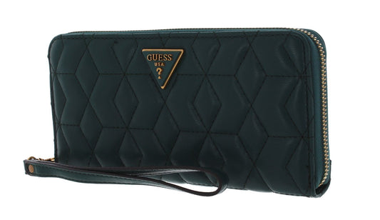 Guess Guess, Elenia, Textilbrieftasche, SLG Großer Reißverschluss, Wald, Für Frauen Regular